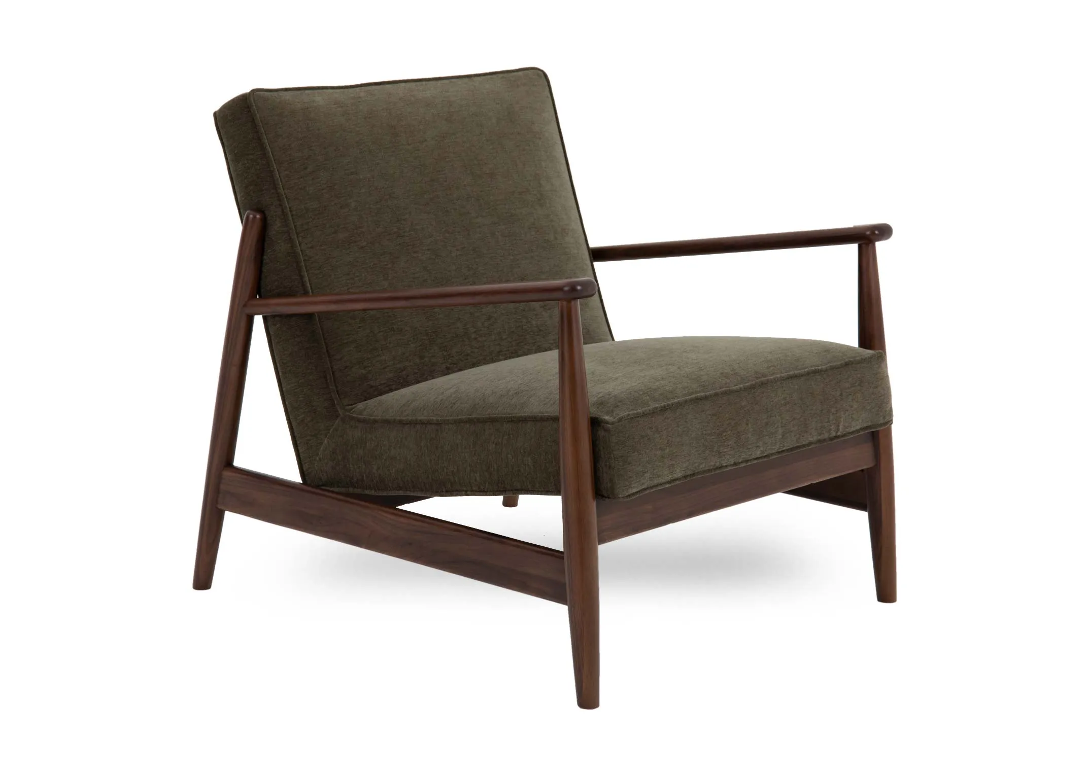 Green Fabric Lounge Chair - Jordan