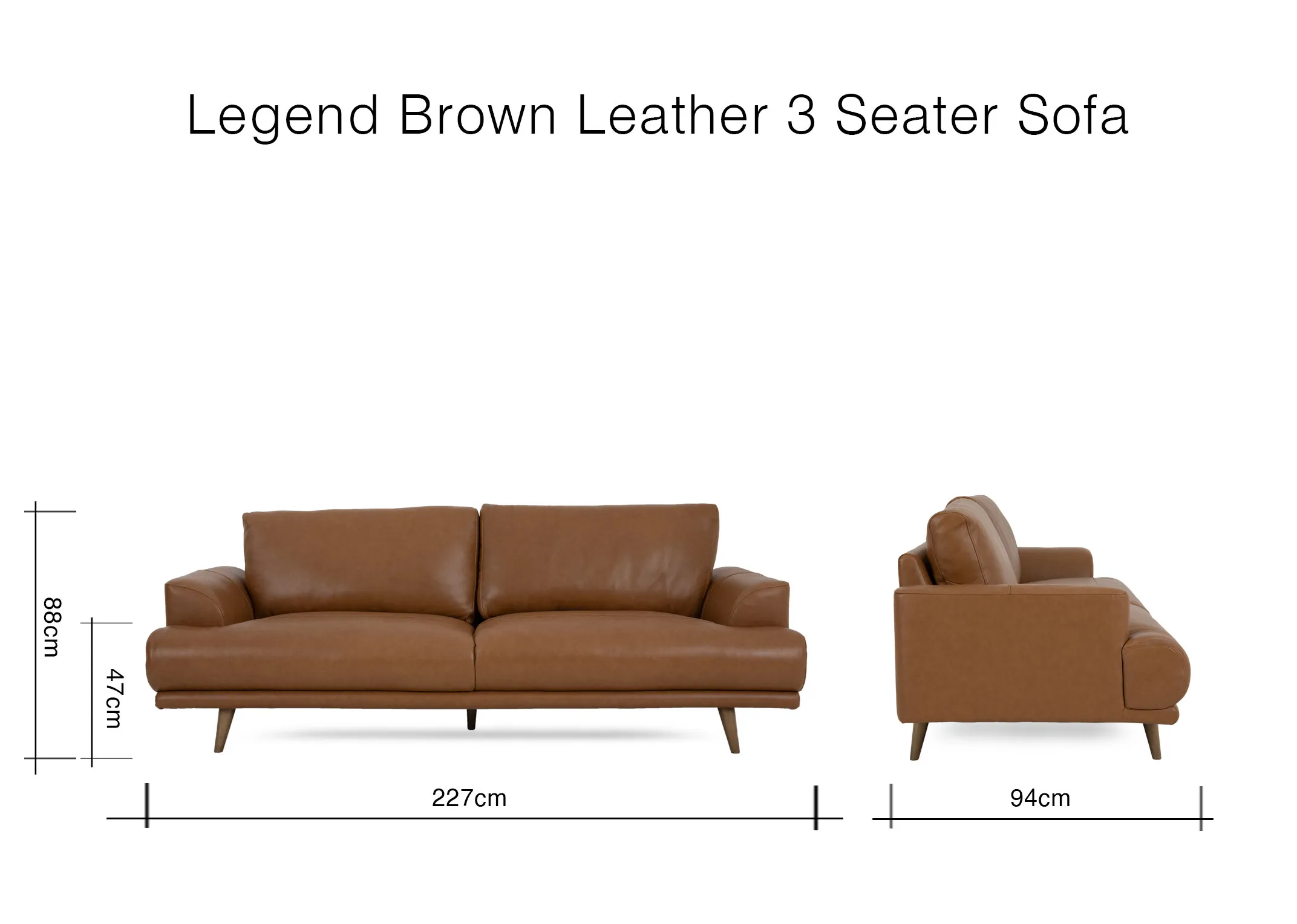A lifestyle image of the Legend Brown 3 seater with Maxima rug and Juliet Cabinet.
