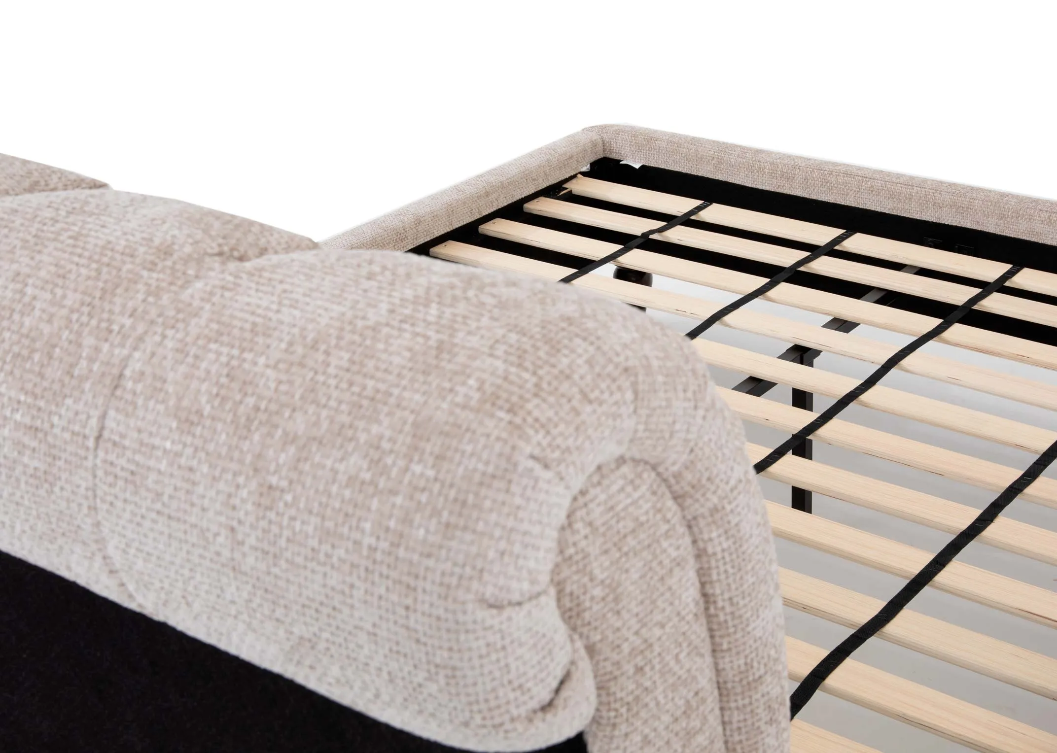 A dimension image of the Duchess 6ft Bed with 206cm x  246.5cm x 119cm