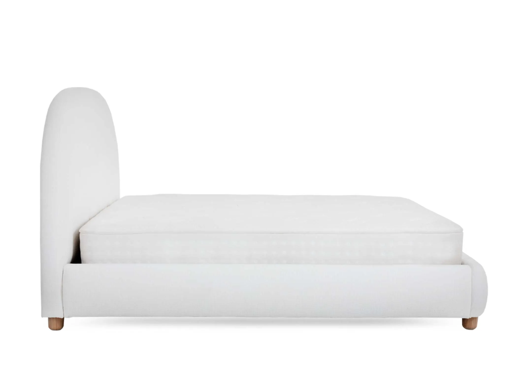 A dimension image of the Joelle Superking bed with 183cm x 194cm x 126cm 