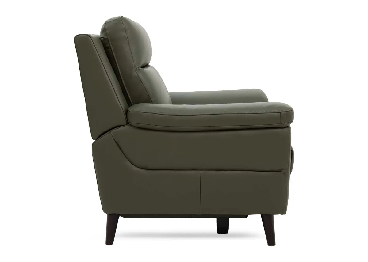 A dimension image of the Elliot leather armchair with 105cm x 97cm x 103cm