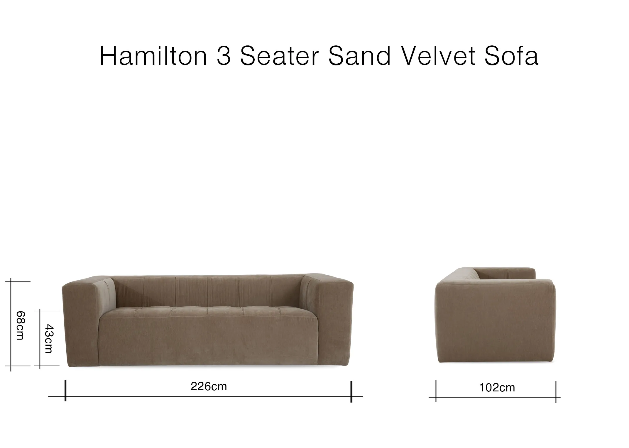 A lifetsyle image of the Hamilton sofa and Derby swivel with bruni rug and Jonas mocha tables.