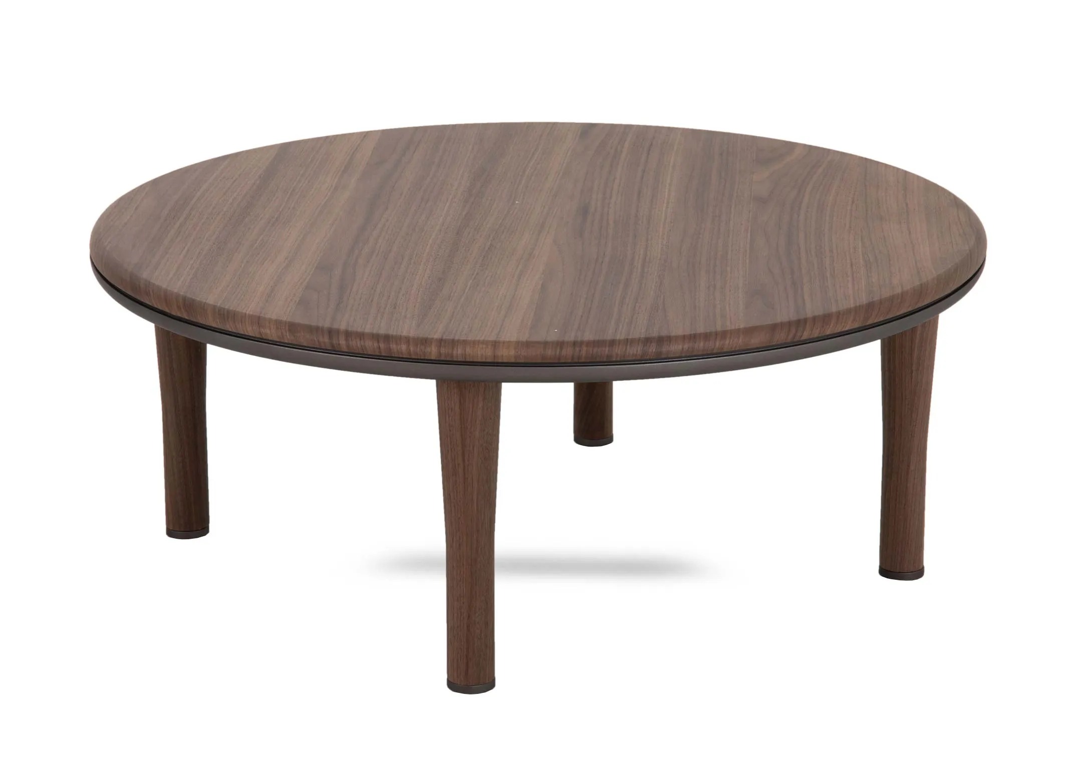Round Walnut Coffee Table - Breeze