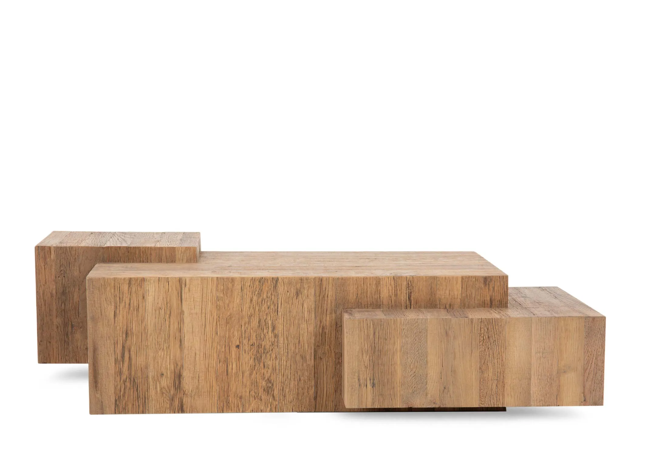 A lifestyle image of the Jayden leather sofa with Nova coffee table with black plate and candle holders.