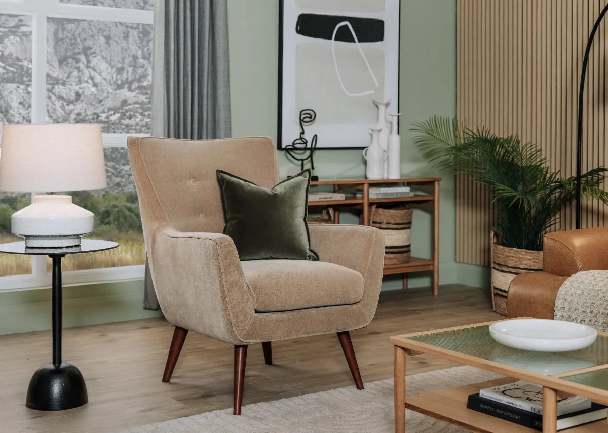 White Table Lamp with Shade - Feale