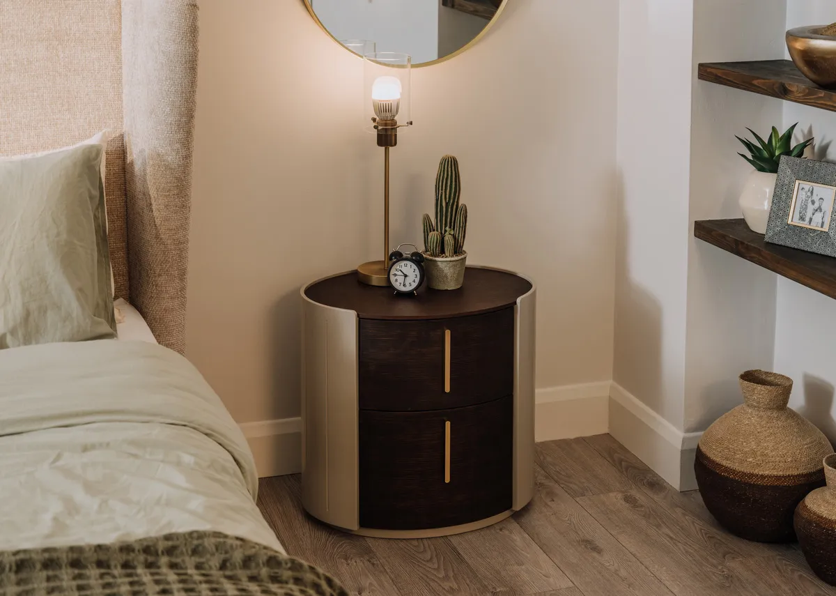 2 Drawer Brown & Grey Locker - Canna