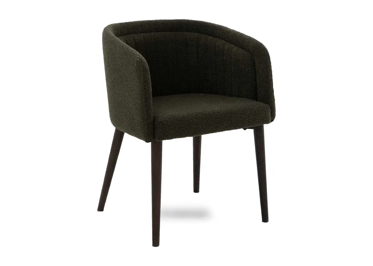 Green Boucle Dining Chair - Bardot