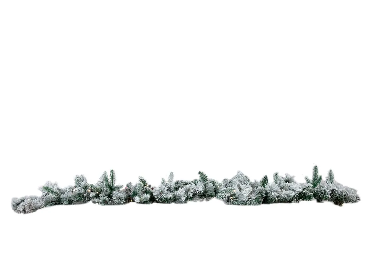 Frosted With Lights - Christmas Garland