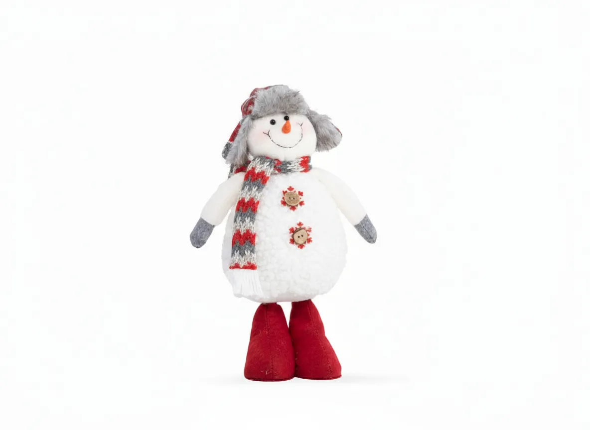 Holly Snowman - Christmas Figurine