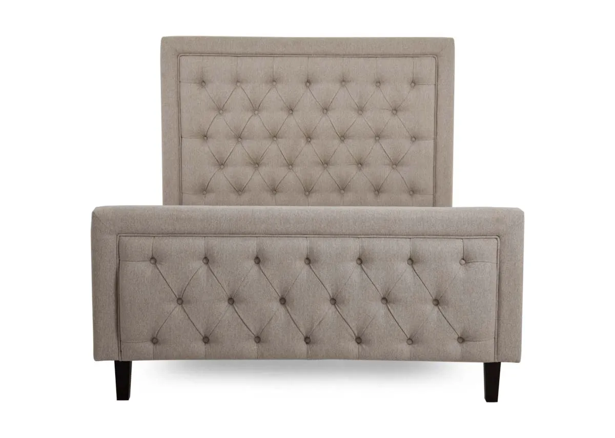 A dimension image of the Majestic 6ft Bedframe with 197cm x 225cm x 135cm