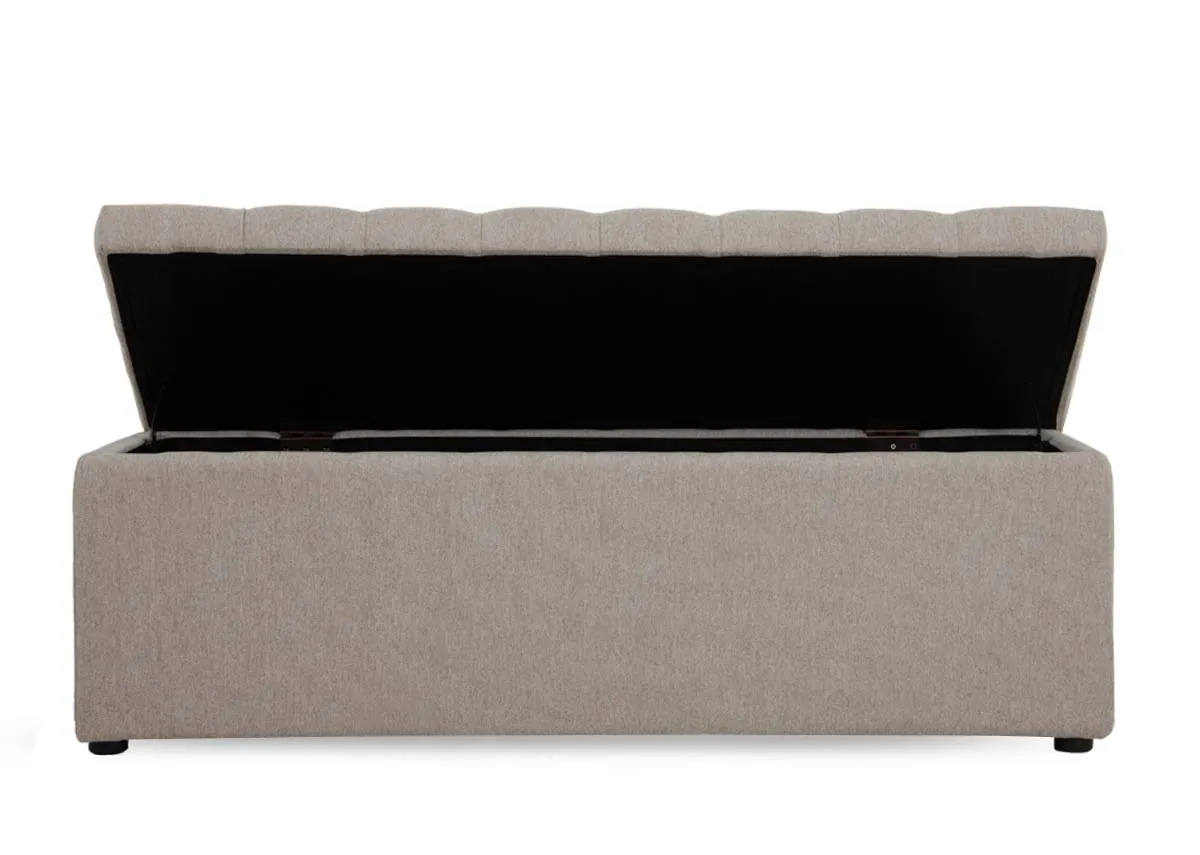 A dimension image of the Majestic Blanket Box with 136cm x 44cm