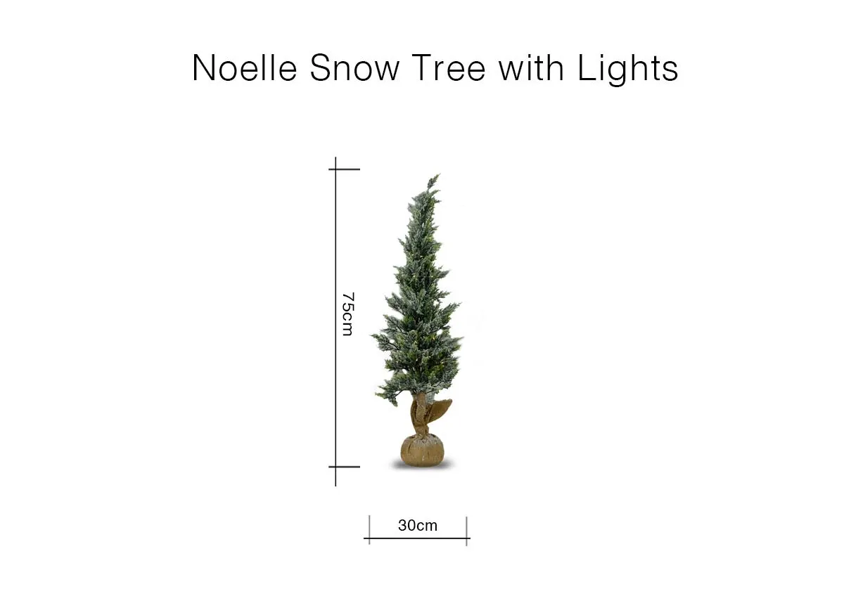 75cm Noelle Snow With Lights Christmas Tree EZ Living Furniture