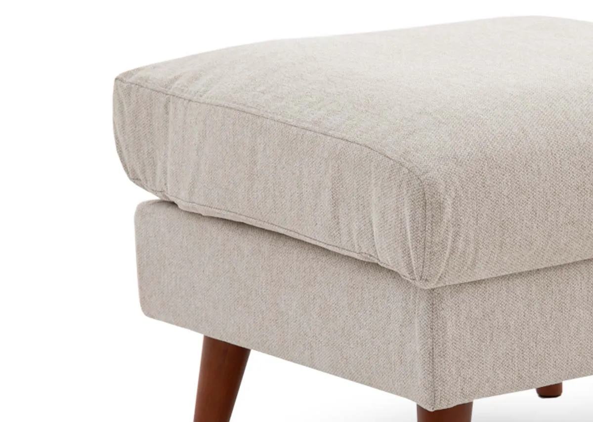 A dimension image of the Presley Small Footstool with 60cm x 43cm