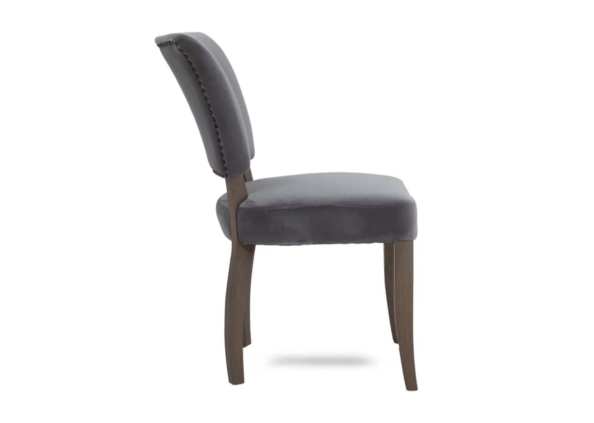 A dimension image of the Athy Dining Chair with 52cm x 64cm x 49cm x 107.5cm