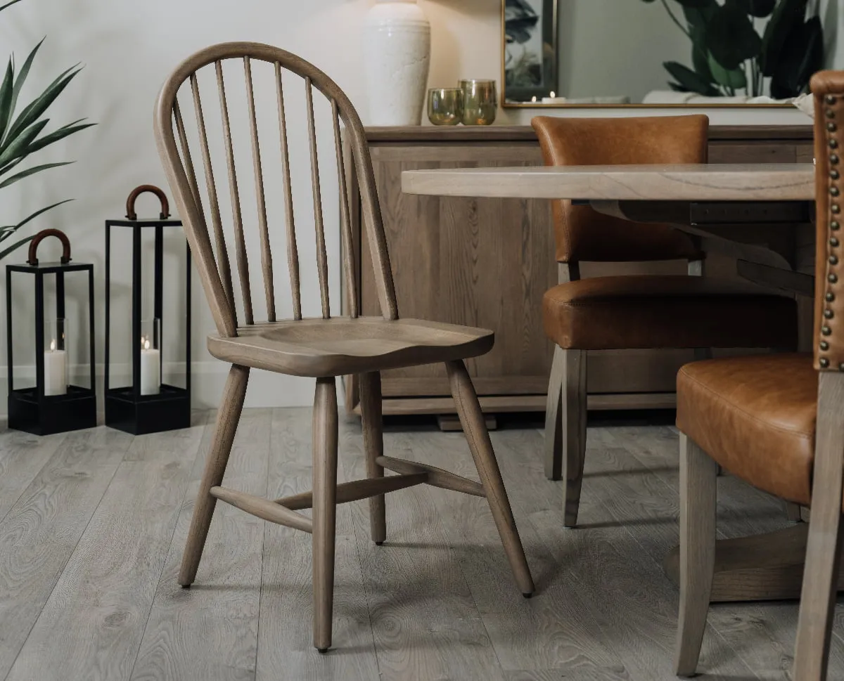 A lifestyle image of the Gold Coast dining chair with extendable table and Athy chairs