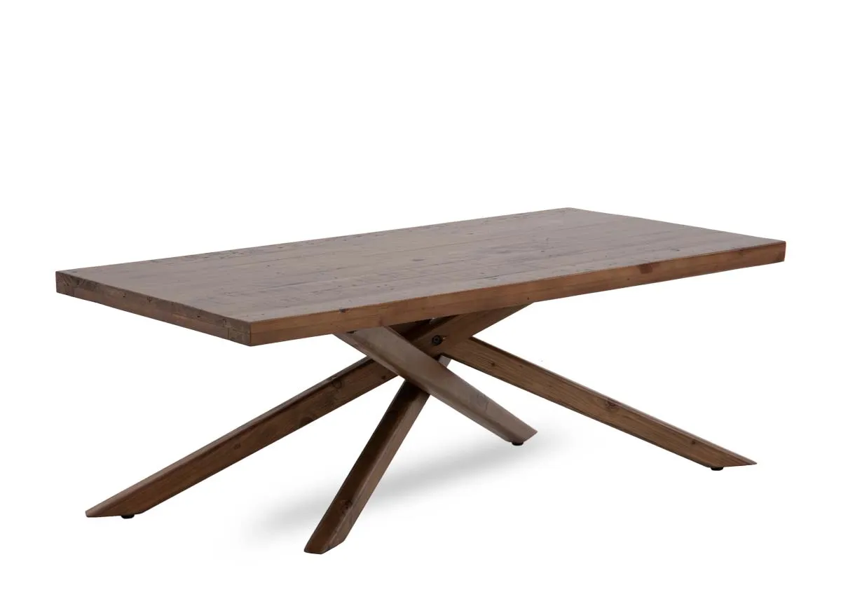200cm Reclaimed Wood Dining Table - Albion