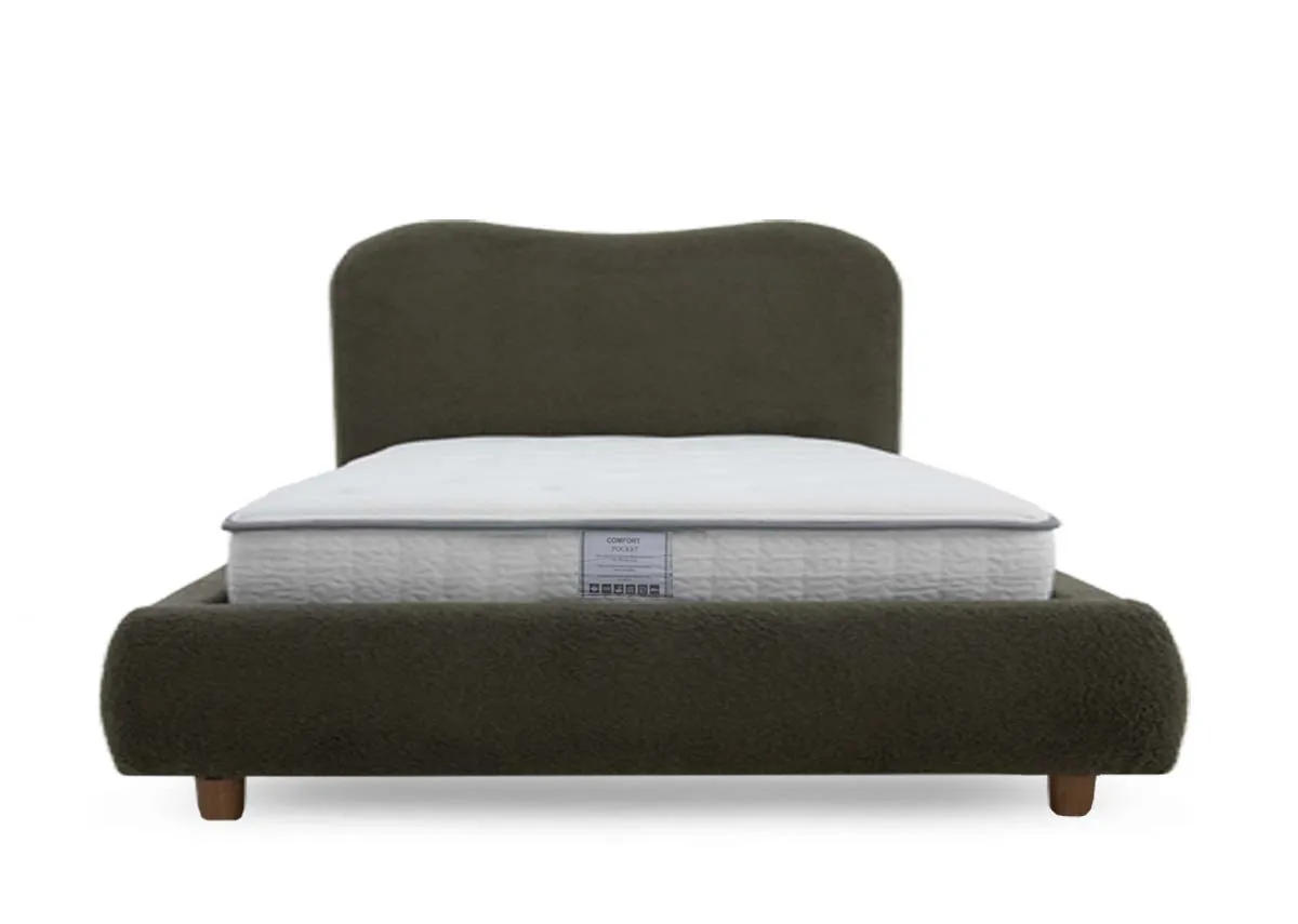 A dimension image of the Teddy 4ft6 Bed with 158cm x 216cm x  116.5cm