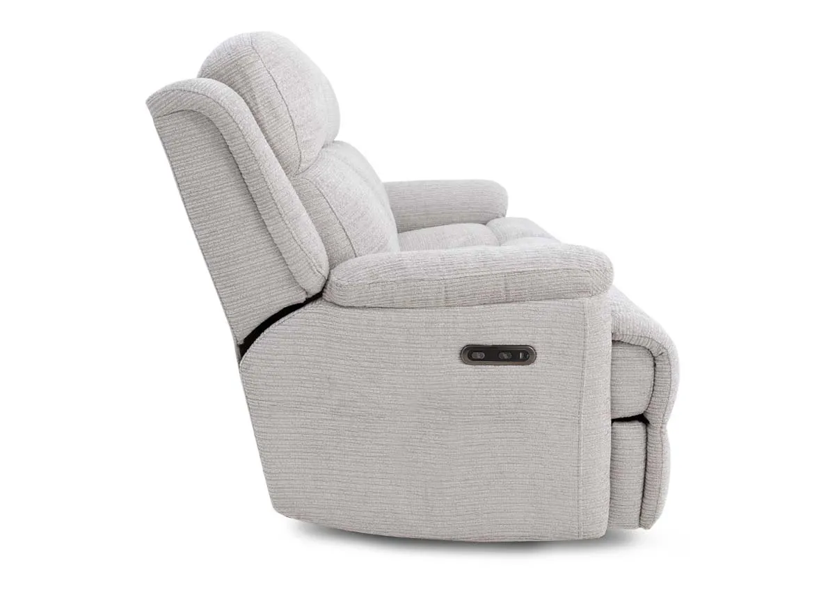 A silver fabric 3 seater from EZ Livings Embrace range.