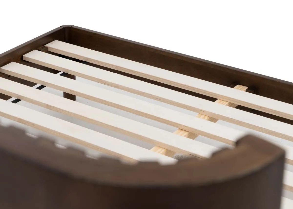 A dimension image of the Jacob 4ft6 Bedframe with 177.5cm x 200cm x 120cm