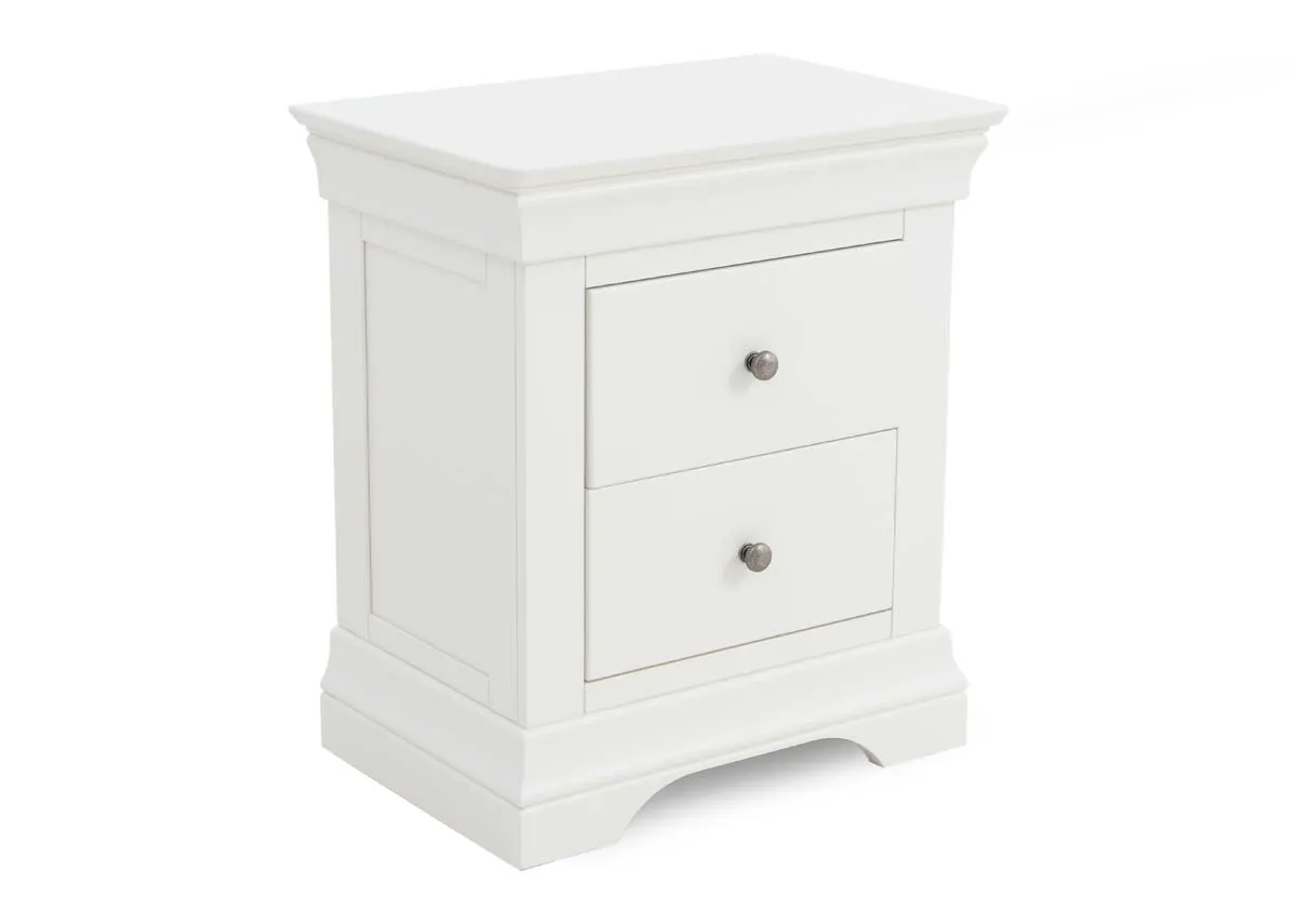 2 Drawer White Pine Locker - Dove