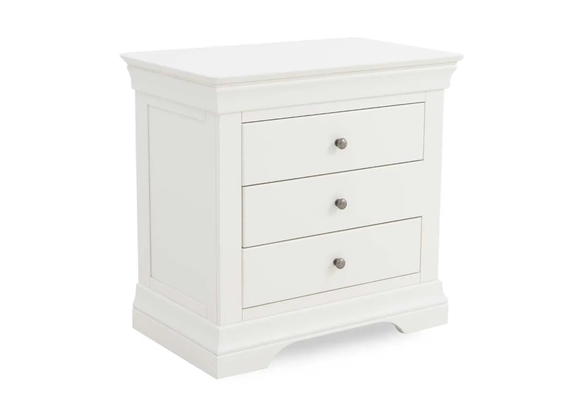 3 Drawer Large White Pine Locker - Dove