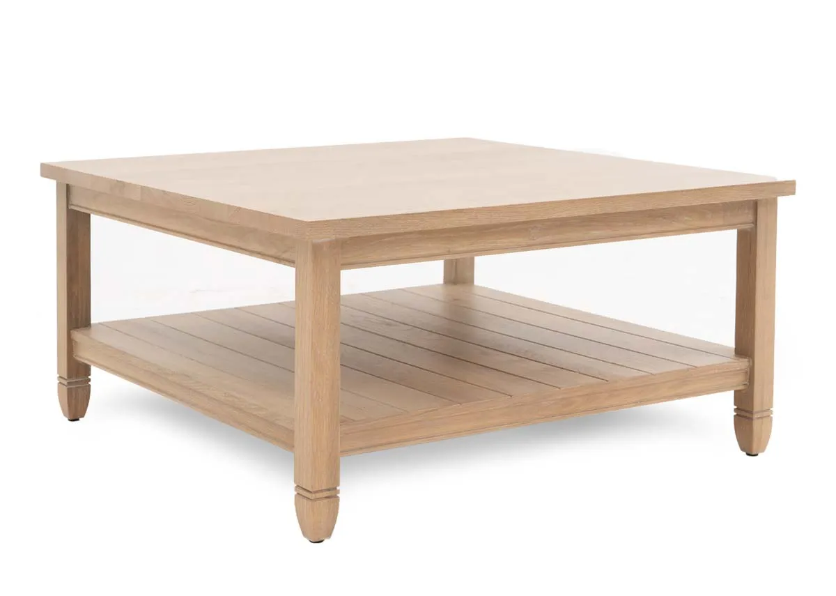 Square Oak Coffee Table - Dawn