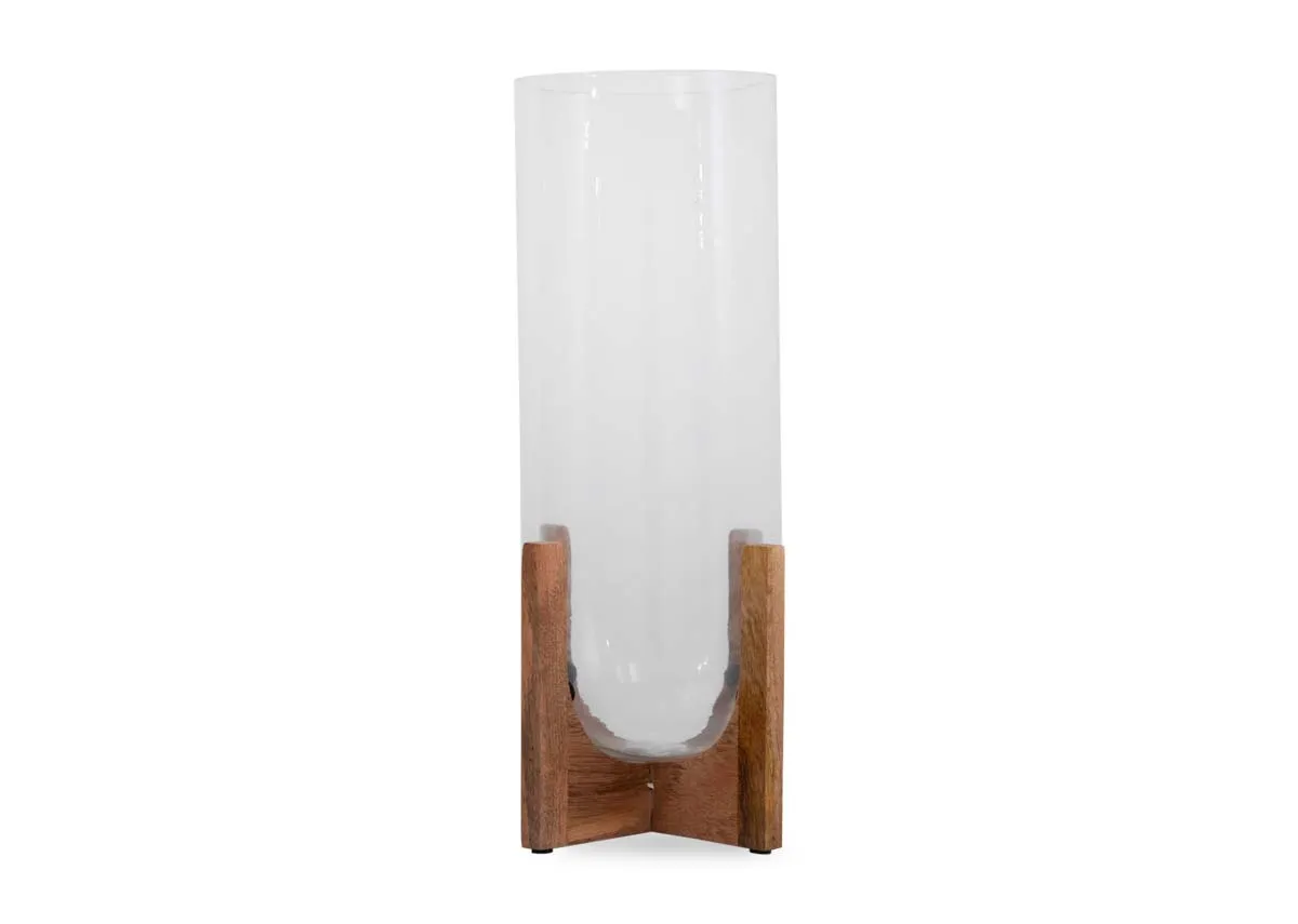 A dimension image of the Large Rubi Candle holder with 17cm x 39cm