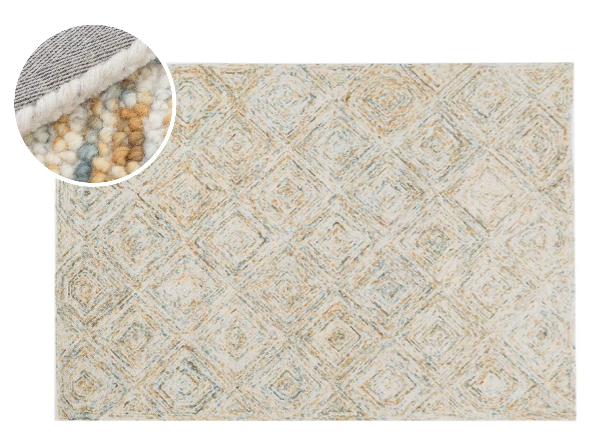 Mustard & Green 160cm x 230cm Medium Rug - Savannah