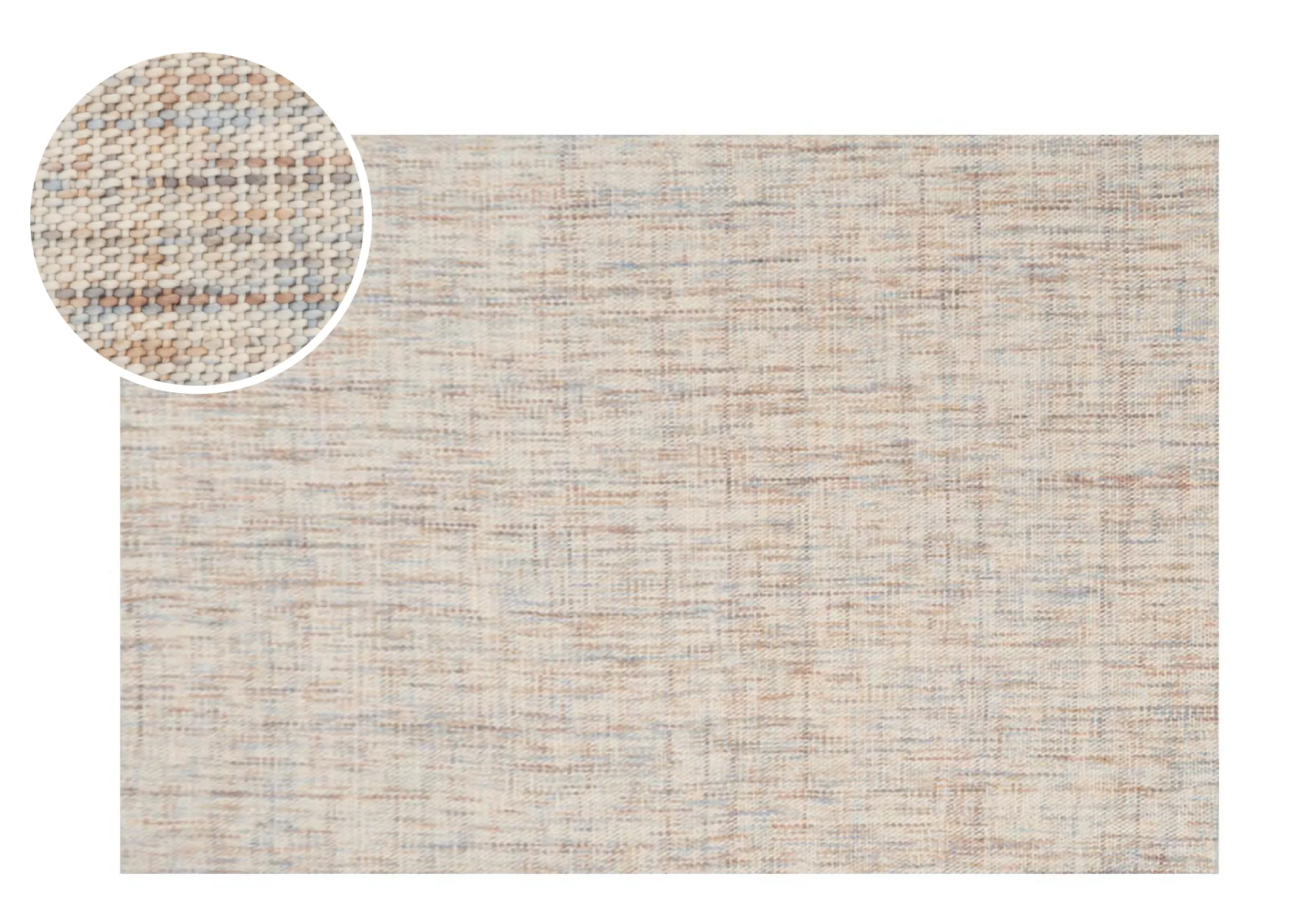 Cream Twill 200cm x 300cm Large Rug - Bakersfield