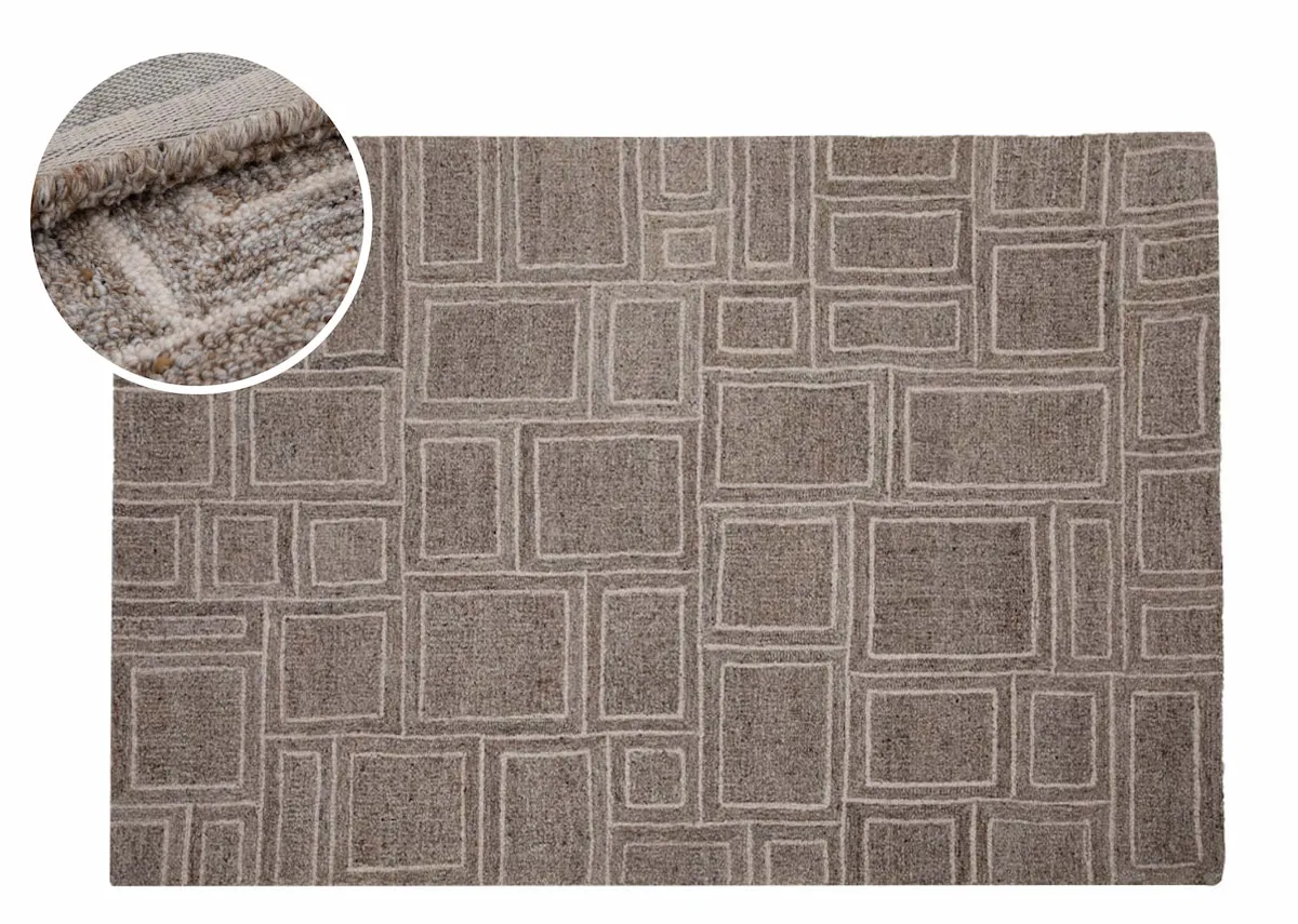Beige & Cream 200cm x 300cm Large Rug - Memphis
