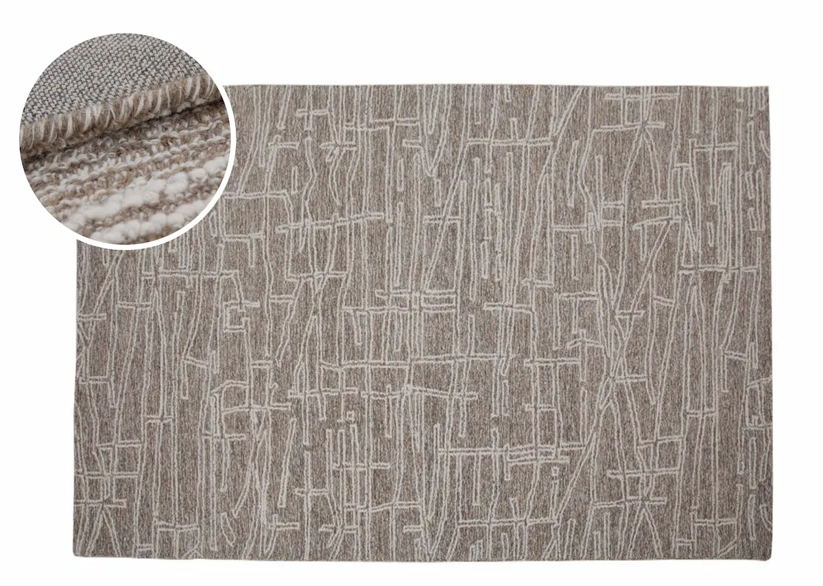 Beige 200cm x 300cm Large Rug - Raleigh