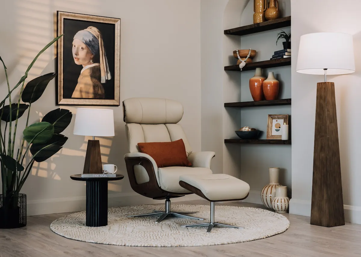 Cream & Mustard 200cm Round Rug - Tulsa