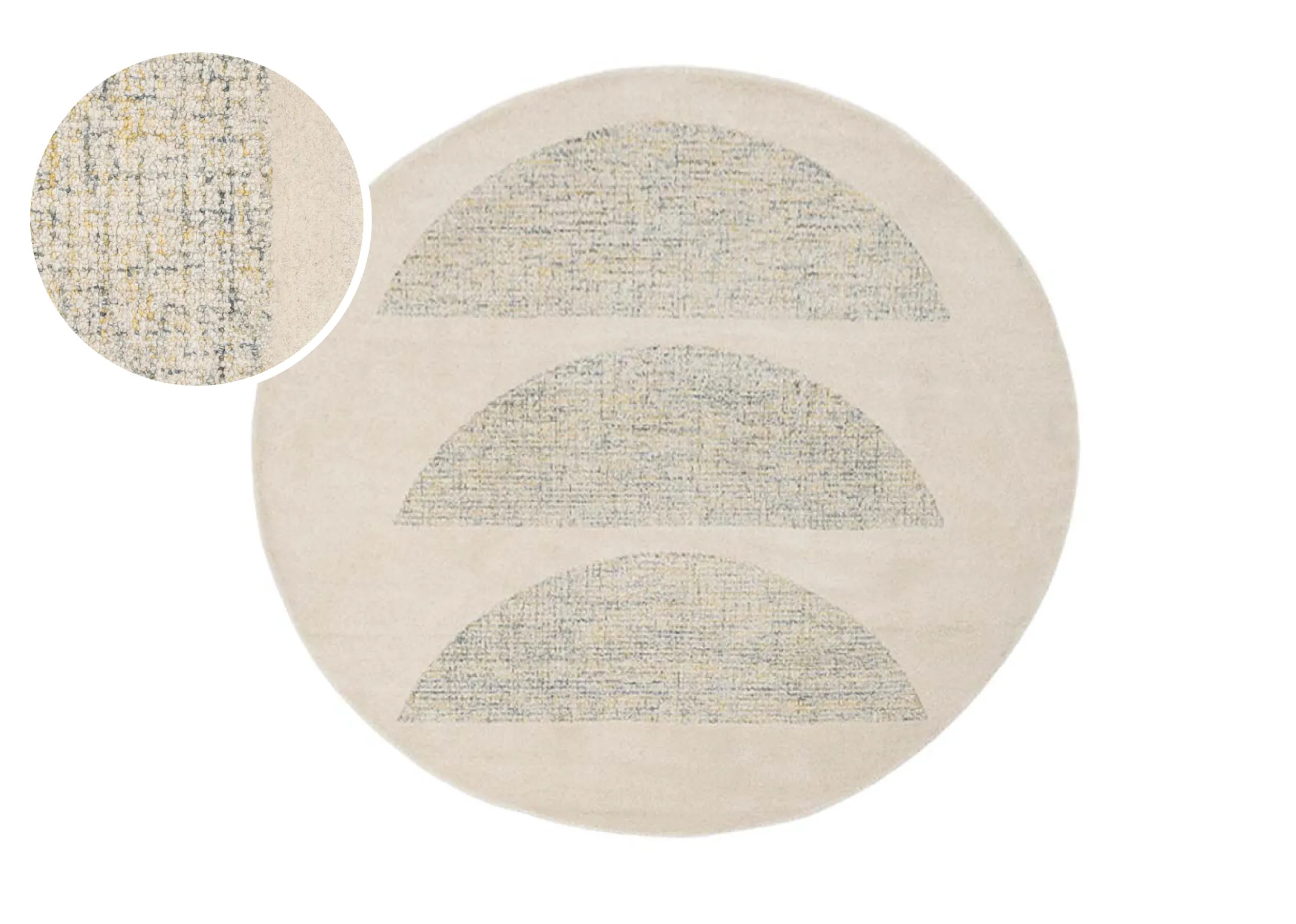 Cream Accent 200cm Round Rug - Louisville