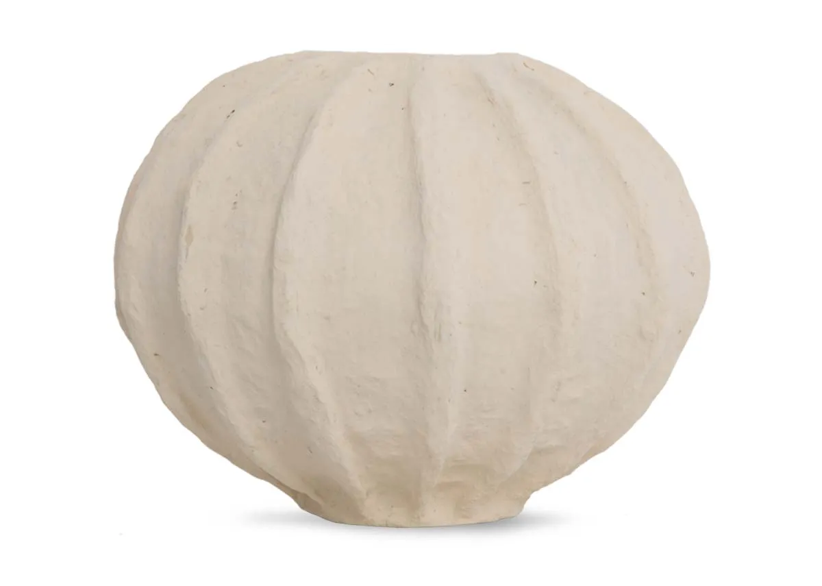 A dimension image of the Maleko large cream pot with 30cm x 25cm