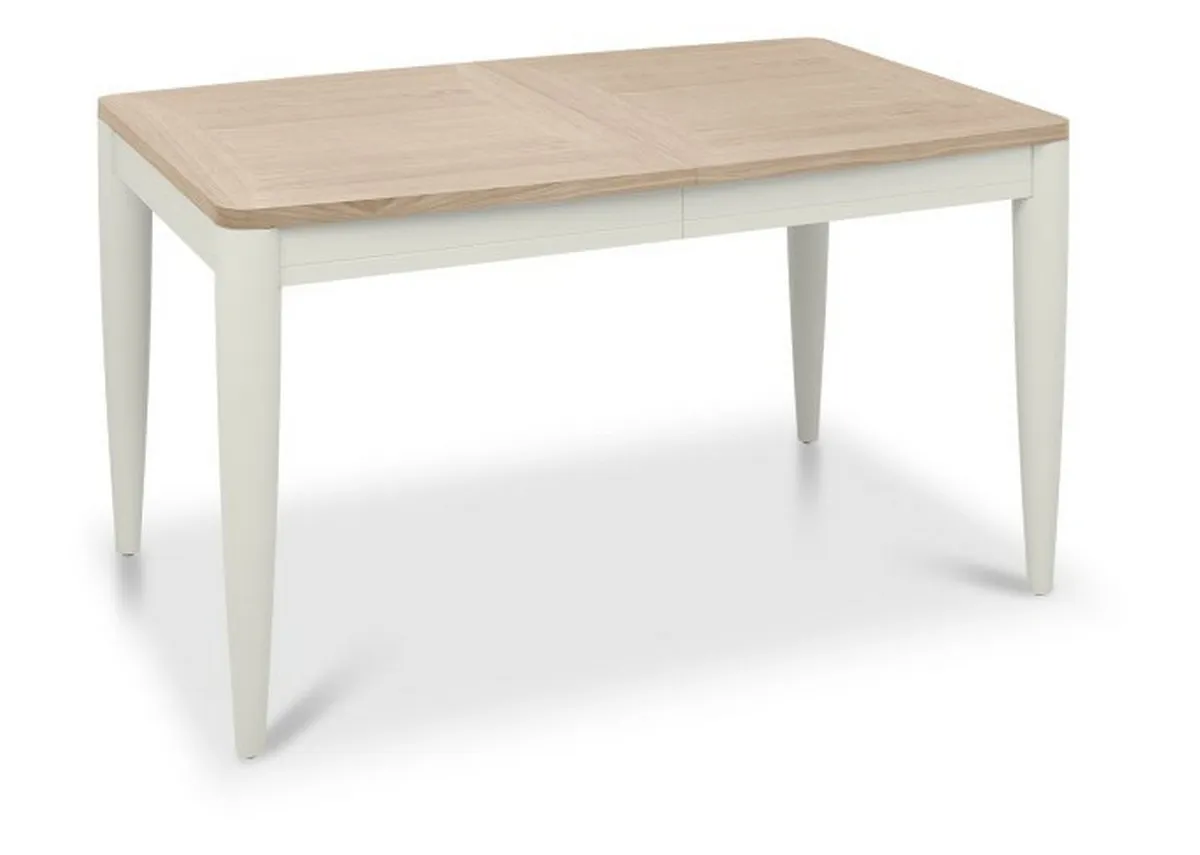 140cm-180cm Scandi Oak & Grey Extendable Dining Table - Larsen