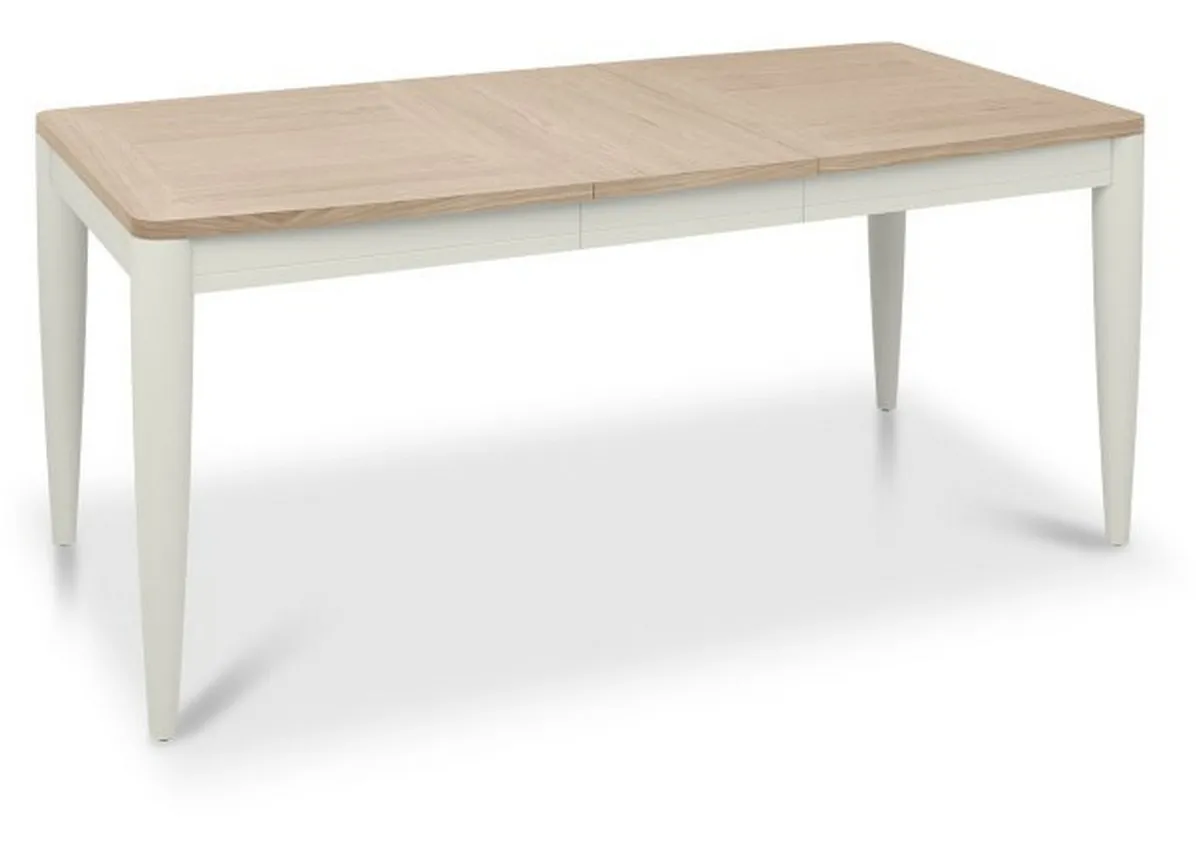 180cm-225cm Scandi Oak & Grey Extendable Dining Table - Larsen