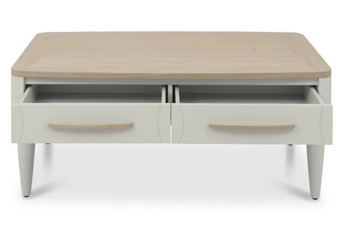 A dimension image of the Larsen Coffee Table with 108cm x 64cm x 44cm