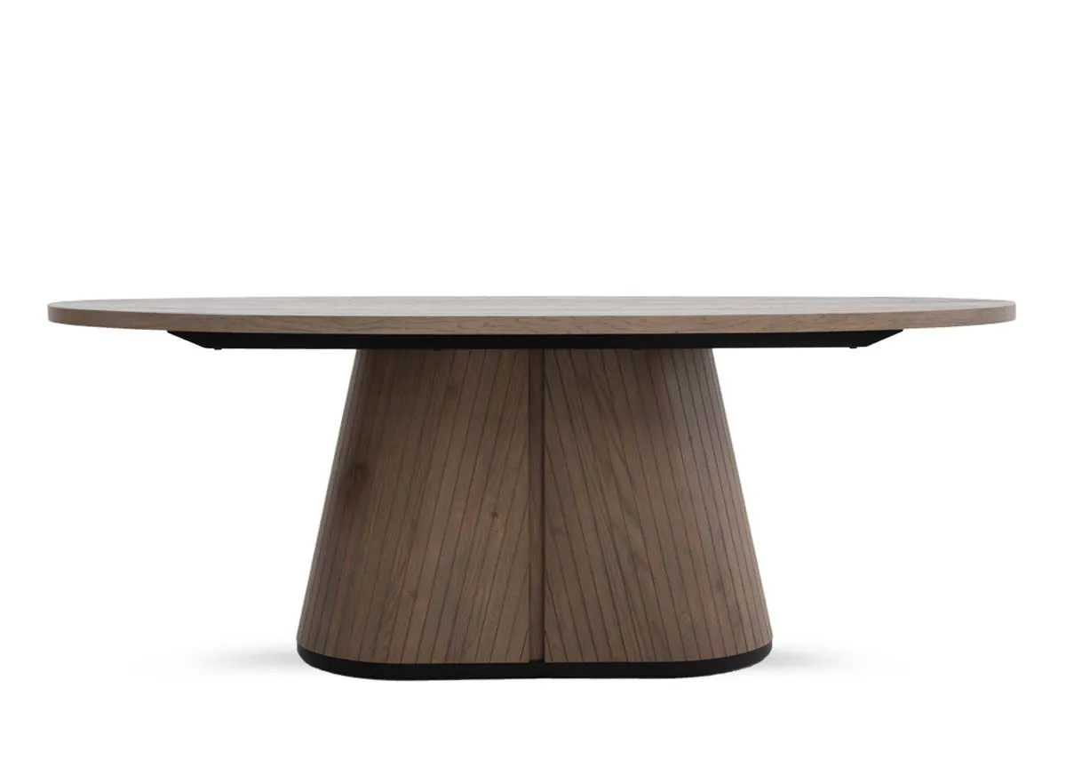 A dimension image of the Vega Grey Dining Table with 200cm x 100cm x 76cm