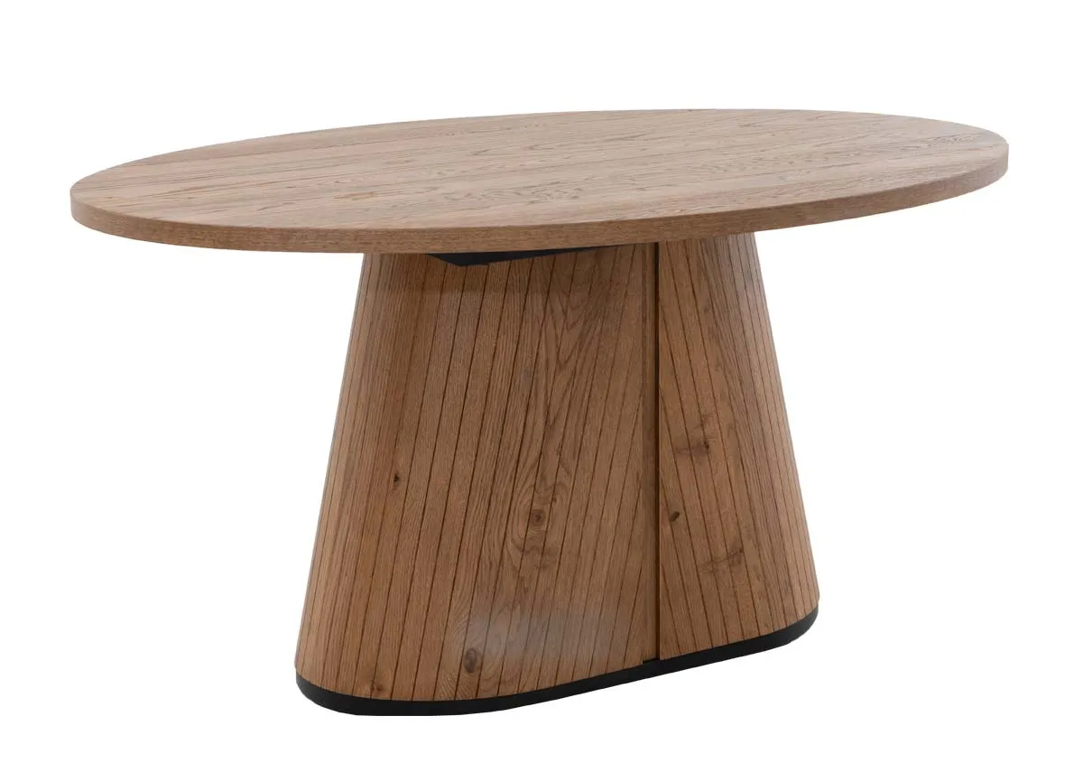 150cm Rustic Oak Dining Table - Vega