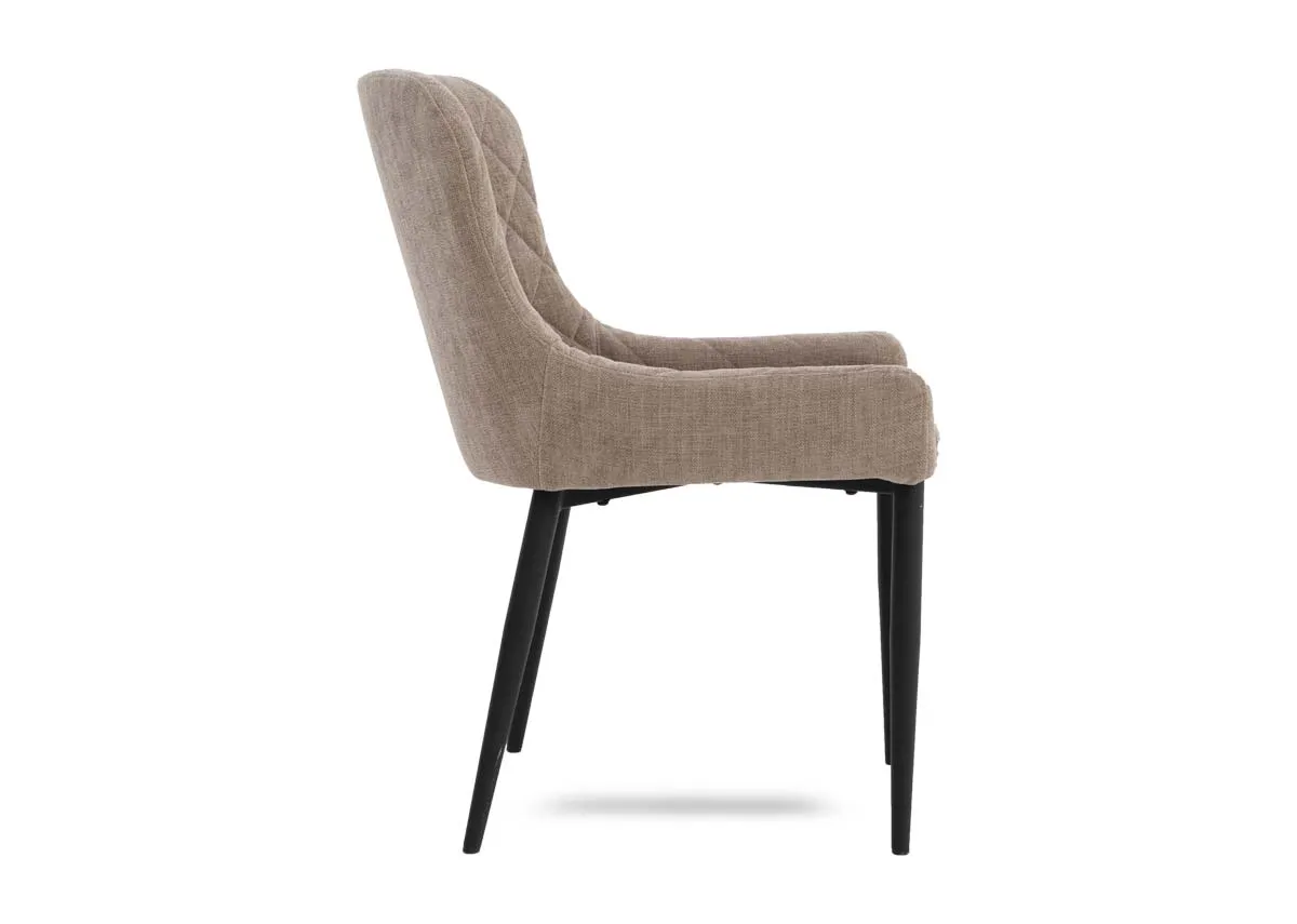 A dimension image of the Ottowa Dining Chair with 52.5cm W x 63cm D x 83cm H