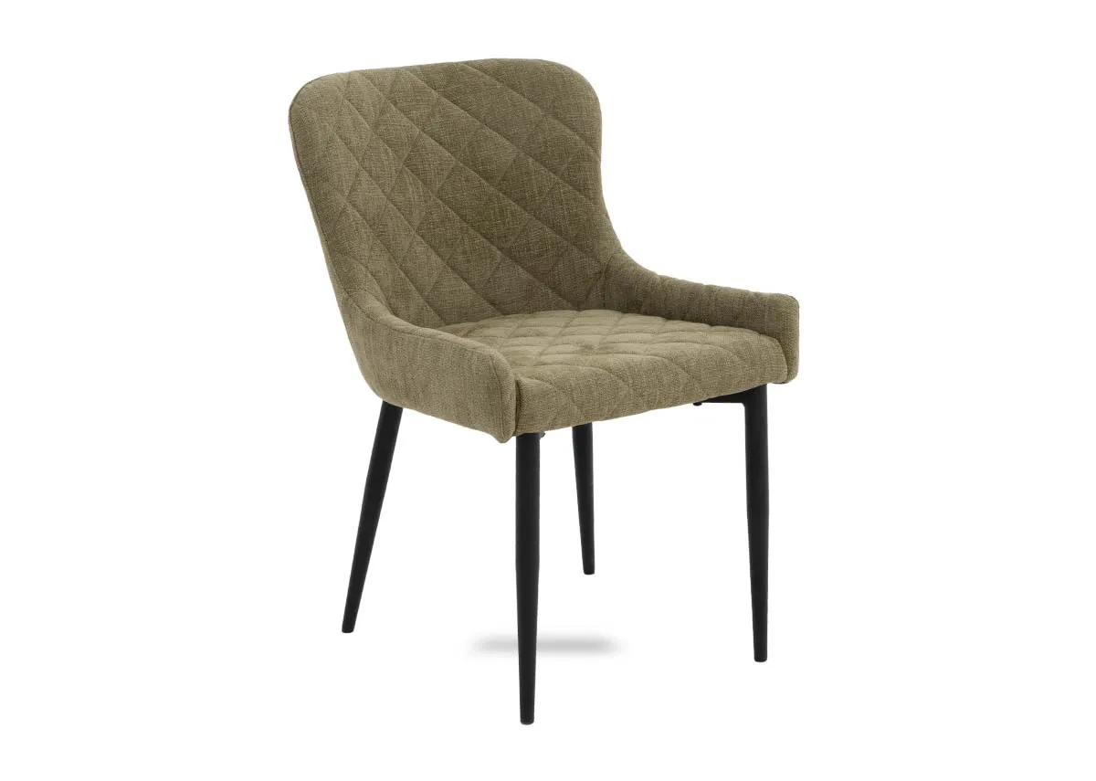 Olive Green Fabric Dining Chair - Ottowa