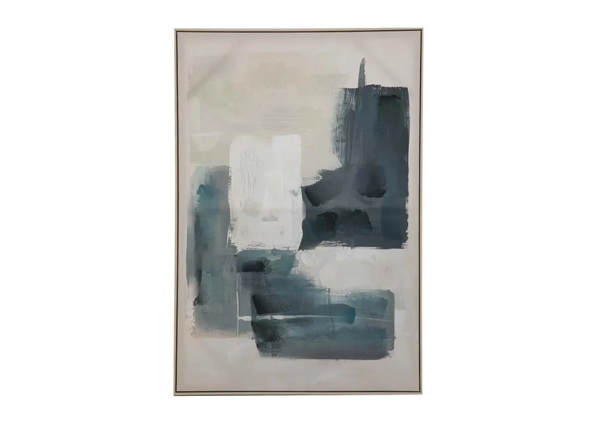 80cm x 120cm Framed Canvas - Blue Marine