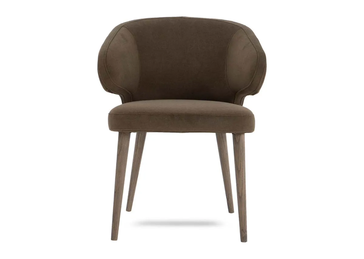 A dimension image of the Victor Green dining chair with 60cm x 42cm x 80cm