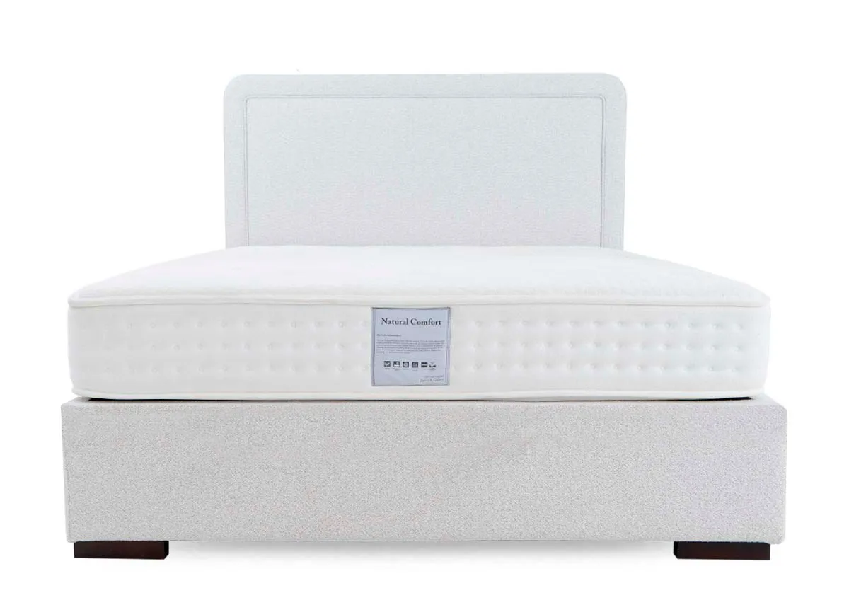 A dimension image of the Malmo 4ft6 bed with 140cm x 124cm x 200cm