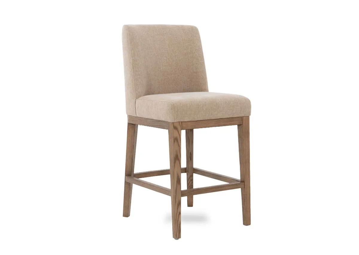 Natural Cream Counter Bar Stool- Naxos