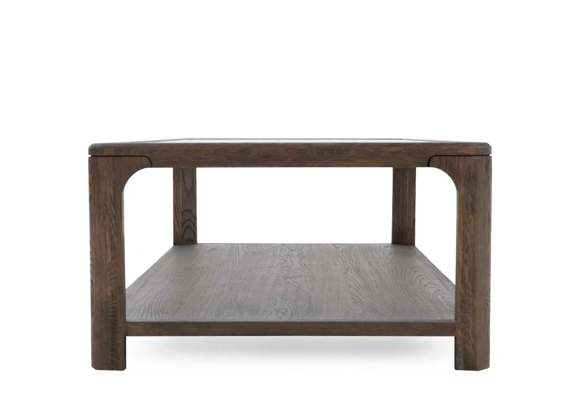 A dimension image of the Bowie coffee table with 165cm x 81cm