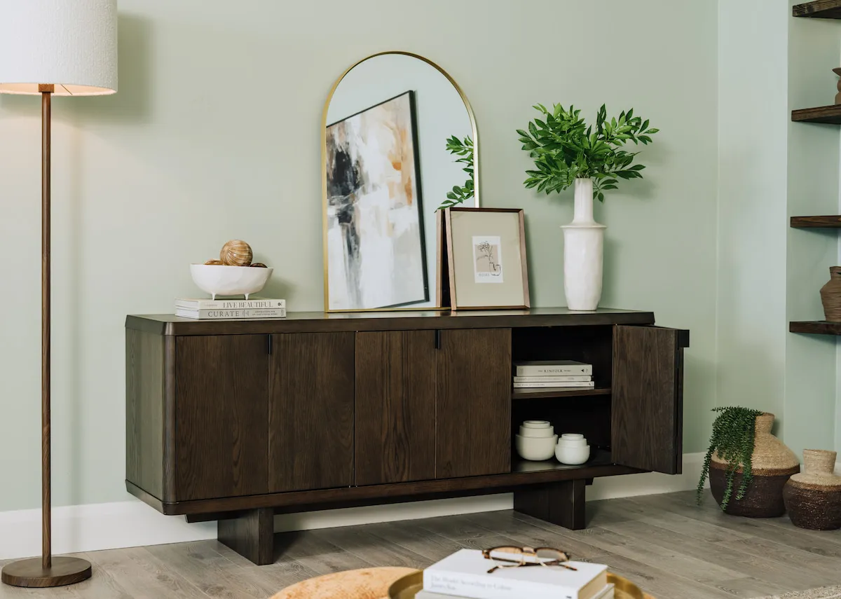 3 Door Dark Brown Sideboard - Rimini