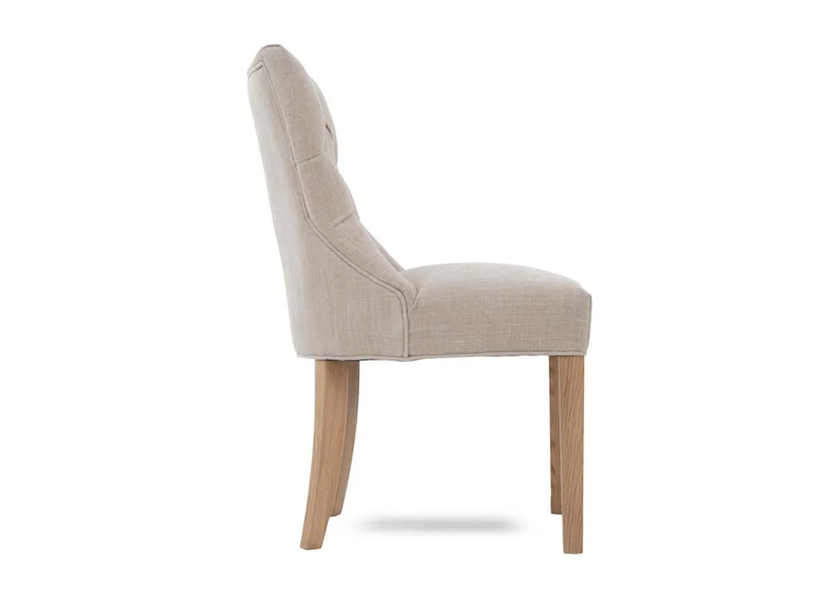 A dimension image of the Felix dining chair with 52cm x 89cm