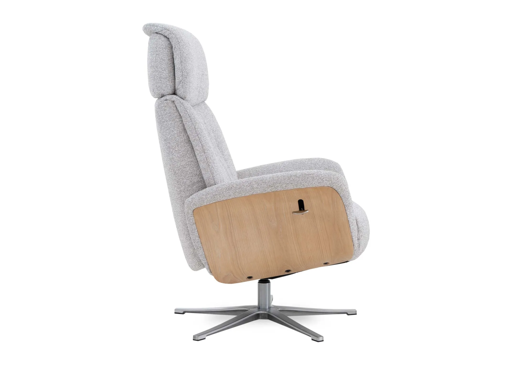 A diemnsiion image of the Sonesta Recliner 77cm W x 110cm H x 53cm D Stool 49cm x 41cm