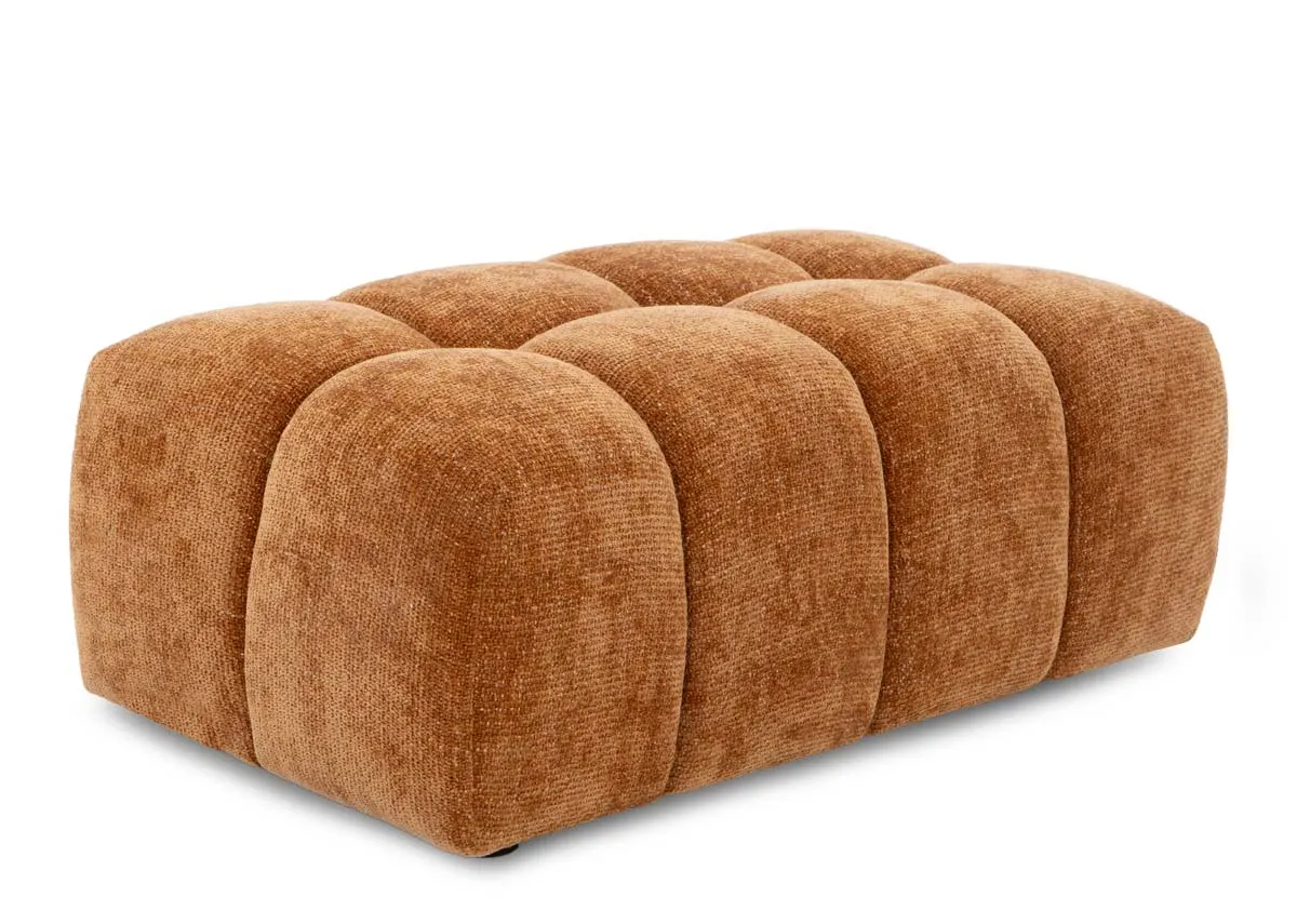 Rust Orange Footstool - Matera